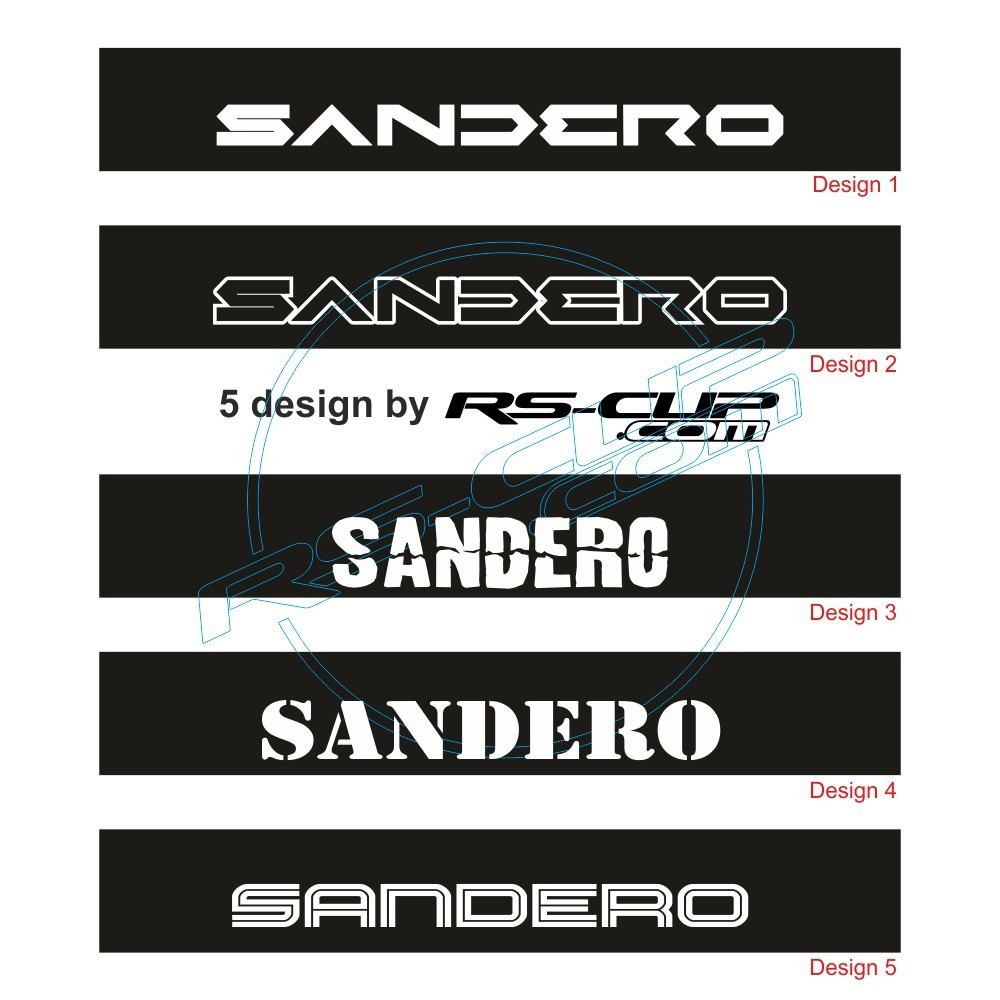 Windschutzscheibe aufkleber DACIA Sandero