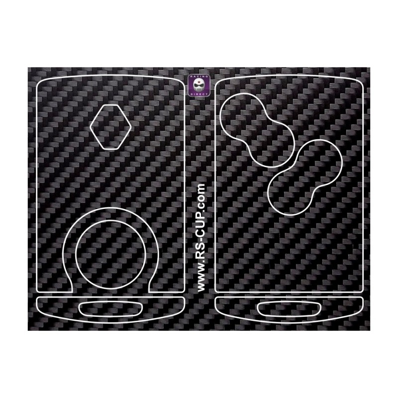 Carbon Look sticker 4 buttons Key for Clio 4 Megane 3 Scenic 3 Captur