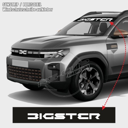 Windschutzscheibe aufkleber DACIA Bigster