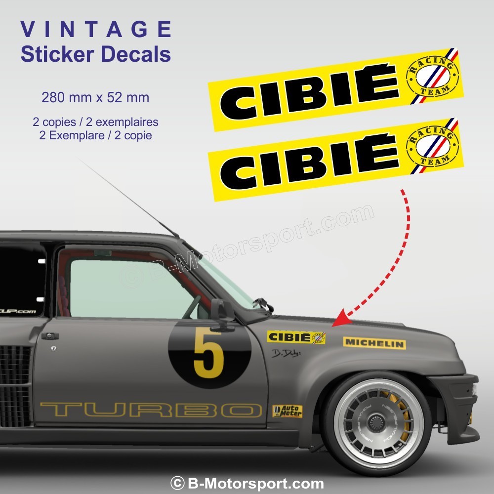 Cibié – Set of 2 vintage stickers