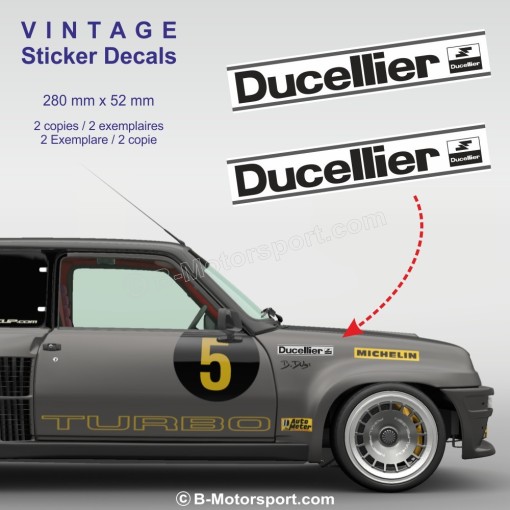 Ducellier - Lot de 2 autocollants vintage