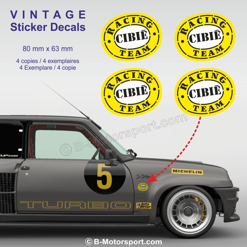 Cibié – Set of 4 vintage stickers