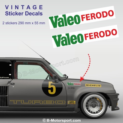 VALEO FERODO - Set of 2 vintage stickers