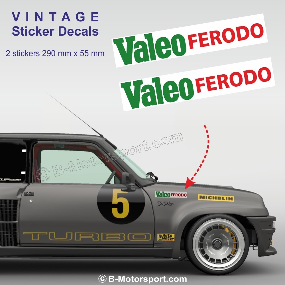 VALEO FERODO - Set of 2 vintage stickers