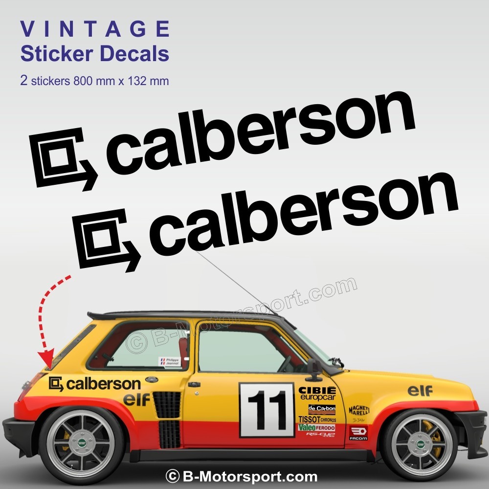 CALBERSON - Set mit 2 Rennen-Aufklebern