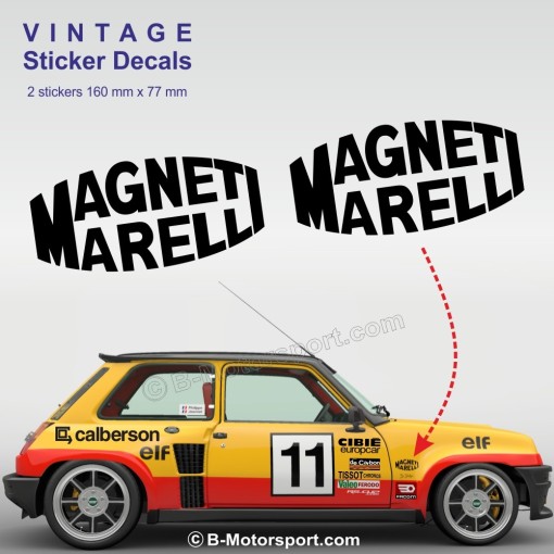 MAGNETI MARELLI - Set mit 2 Rennen-Aufklebern