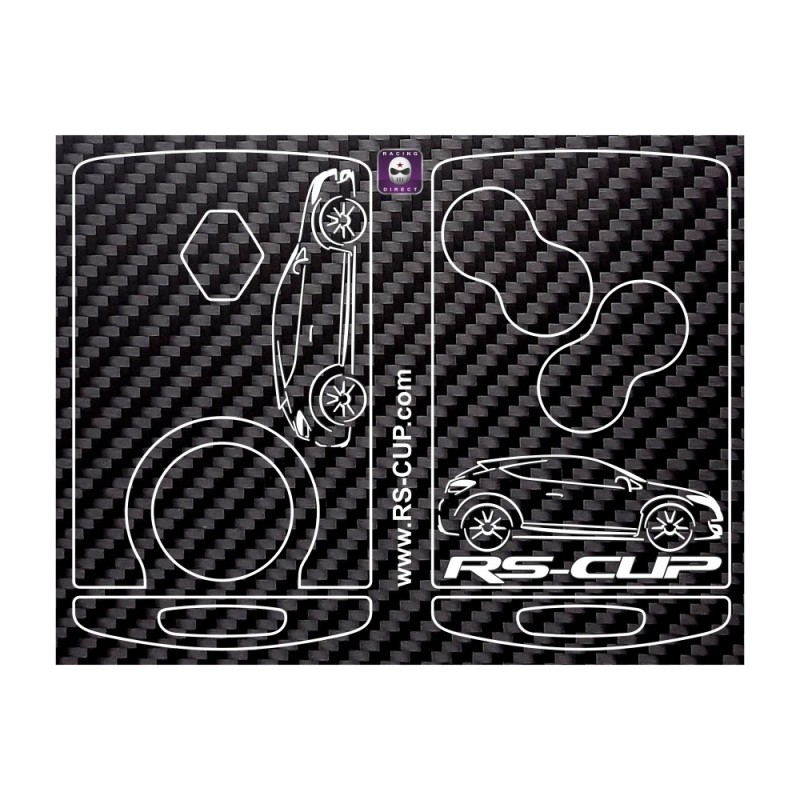 Adesivi per 4 pulsanti chiave per Megane 3 RS