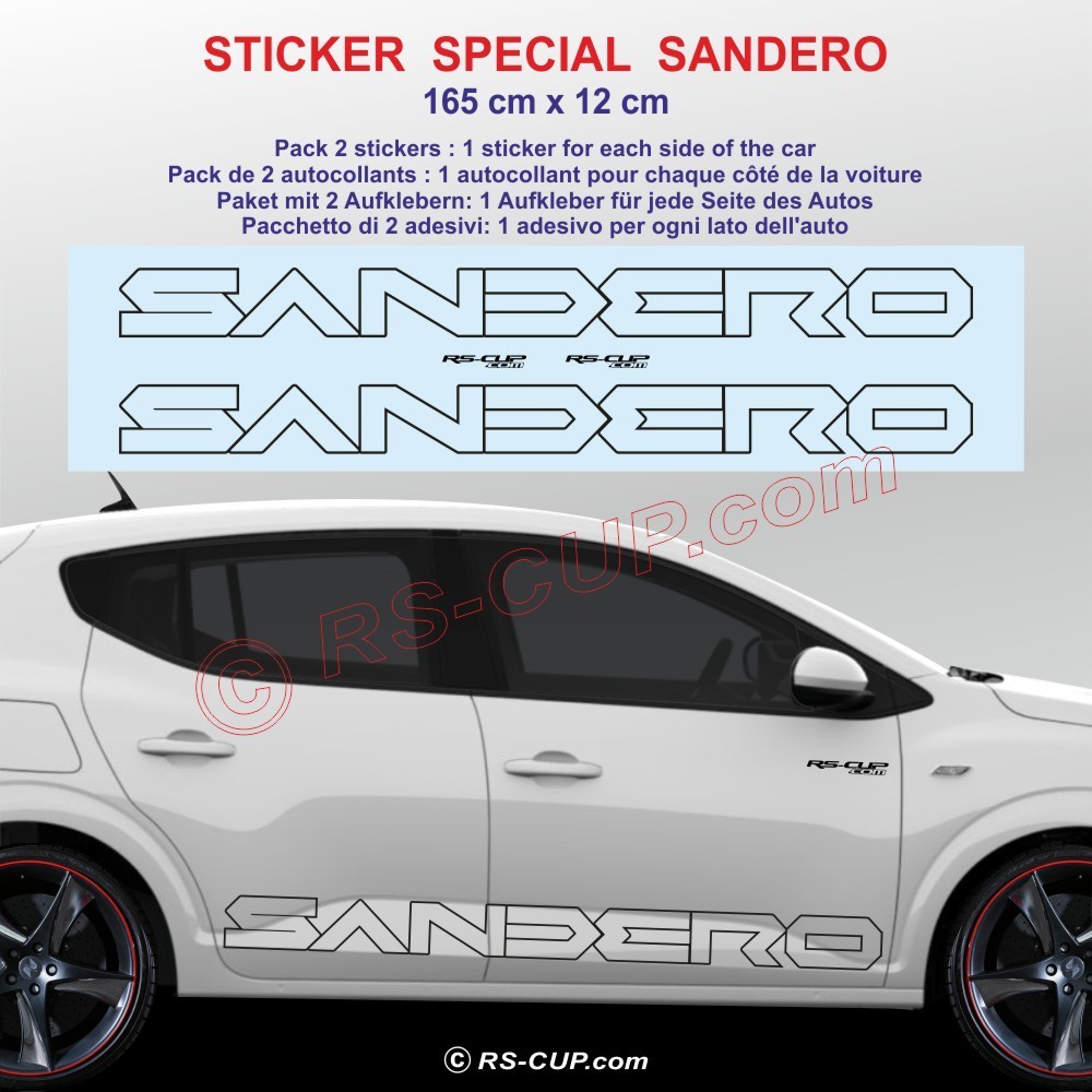 SANDERO - 2 Seitenstreifen Aufbleber für Dacia Jogger - Design 2