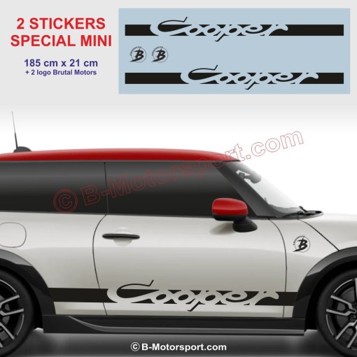 COOPER - 2 adesivi laterali per minigonne MINI - Design 5