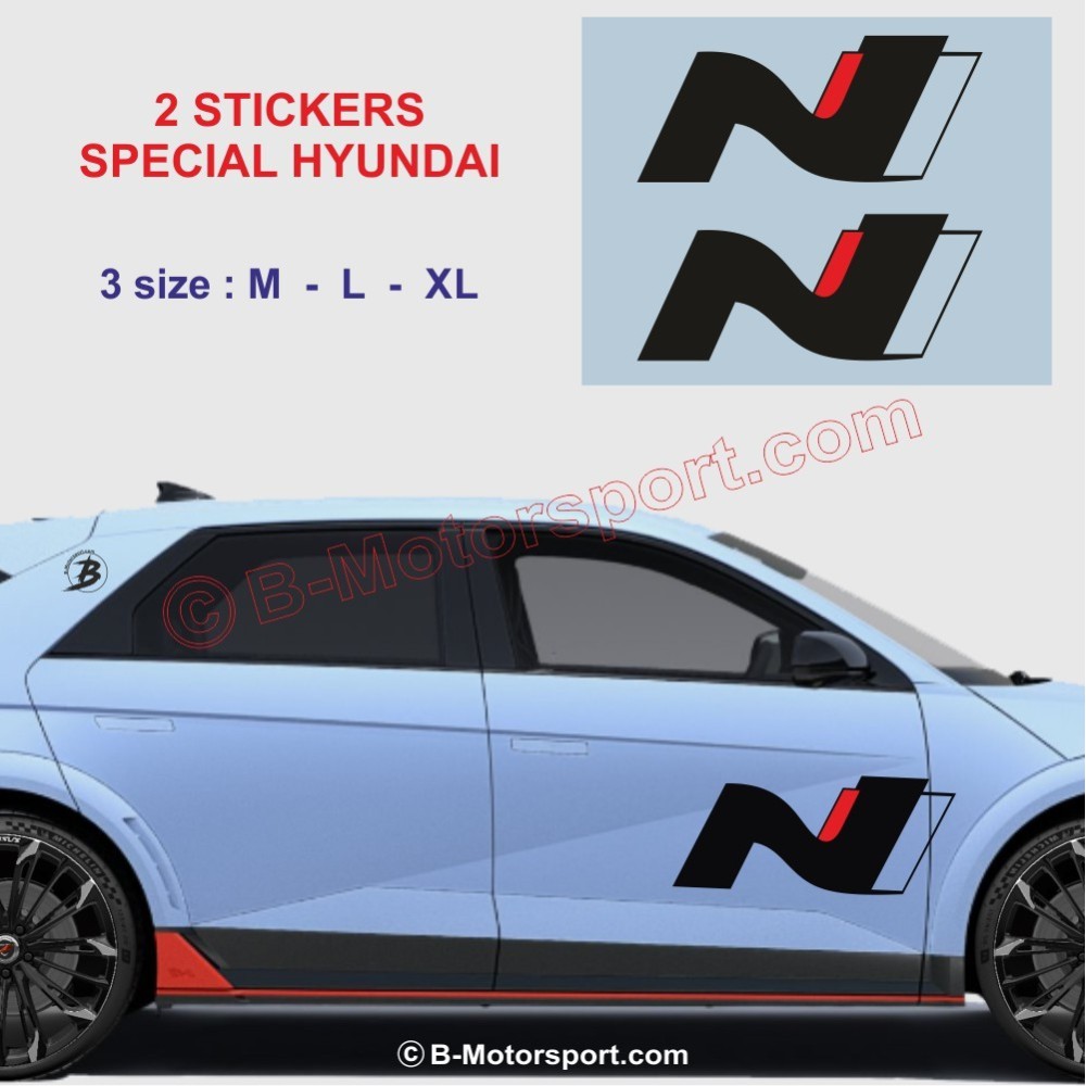 HYUNDAI N - Pack de 2 stickers