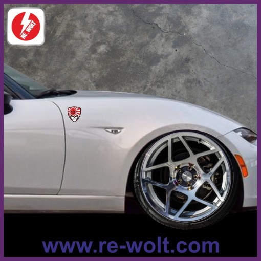 2 sticker MAZDA M-Jujiro Japan blanc rouge