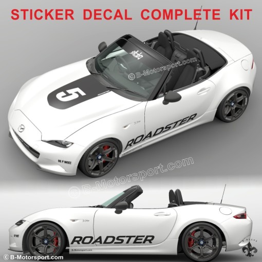 ROADSTER 5 - Complete graphic kit for all MX-5 Mazda models
