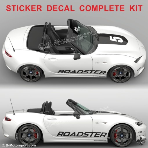 ROADSTER 5 - Complete graphic kit for all MX-5 Mazda models
