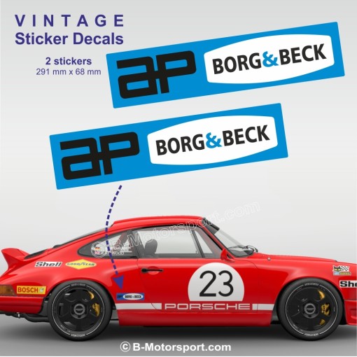 AP BORG & BECK – Set of 2 vintage stickers