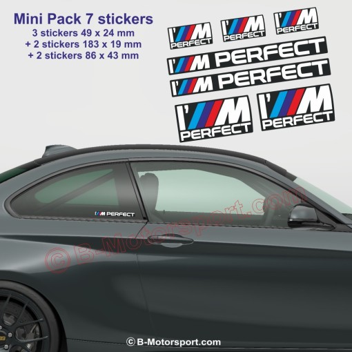 I'M Perfect – Set di 7 adesivi per appassionati BMW