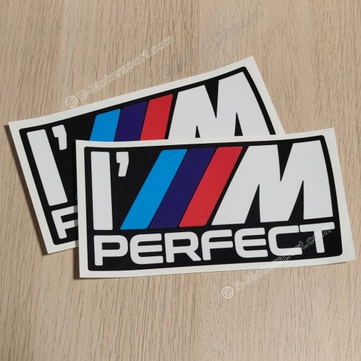 I'M Perfect – Set mit 2 Aufklebern für BMW-Liebhaber