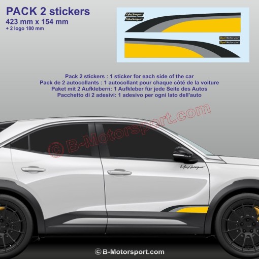 2 sticker pour bas de caisse compatible avec toutes Citroen