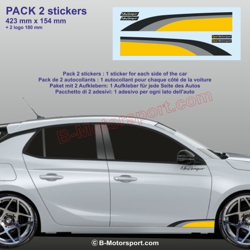 2 sticker pour bas de caisse compatible avec toutes Citroen