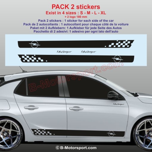 Kit autocollant bas de caisse pour OPEL Corsa Astra Frontera Meriva Zafira