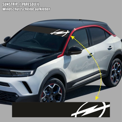 Pare-soleil OPEL Motorsport OPC pour Astra Corsa Mokka Frontera