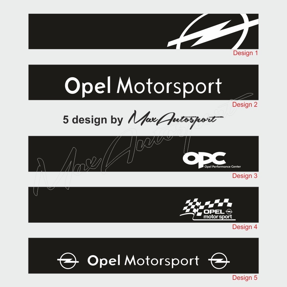 Windshield decal OPEL Motorsport OPC for Astra Corsa Mokka Frontera