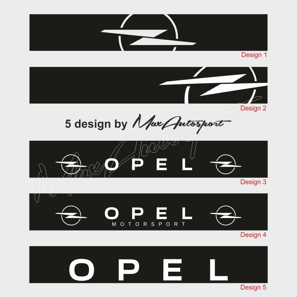 Pare-soleil OPEL Motorsport pour Astra Corsa Mokka Frontera