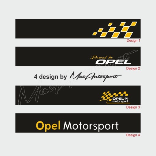 Windshield decal OPEL Motorsport type 2 for Astra Corsa Mokka Frontera