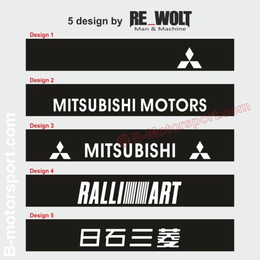 Windshield decal MITSUBISHI - 5 design