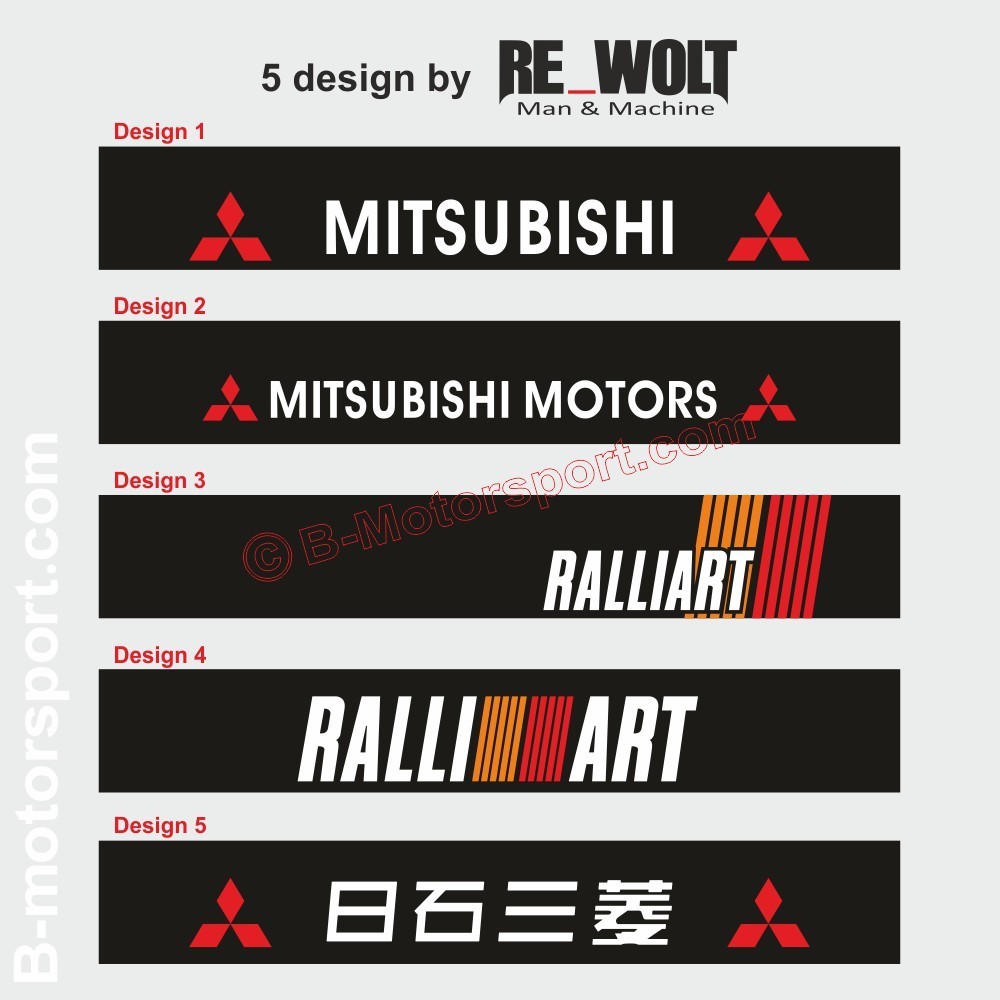 Windshield decal MITSUBICHI RALLIART