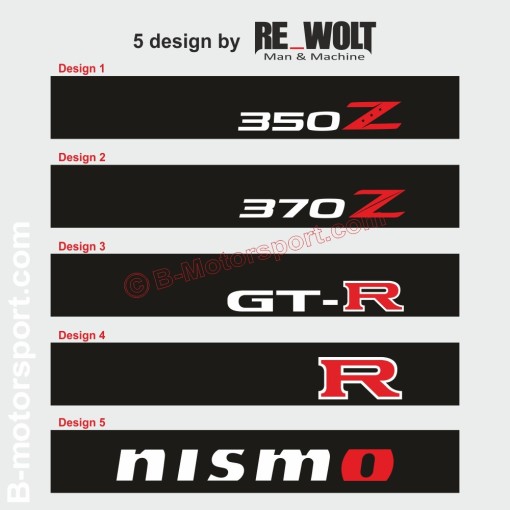 Windshield decal NISSAN 350Z 370Z GT-R NISMO