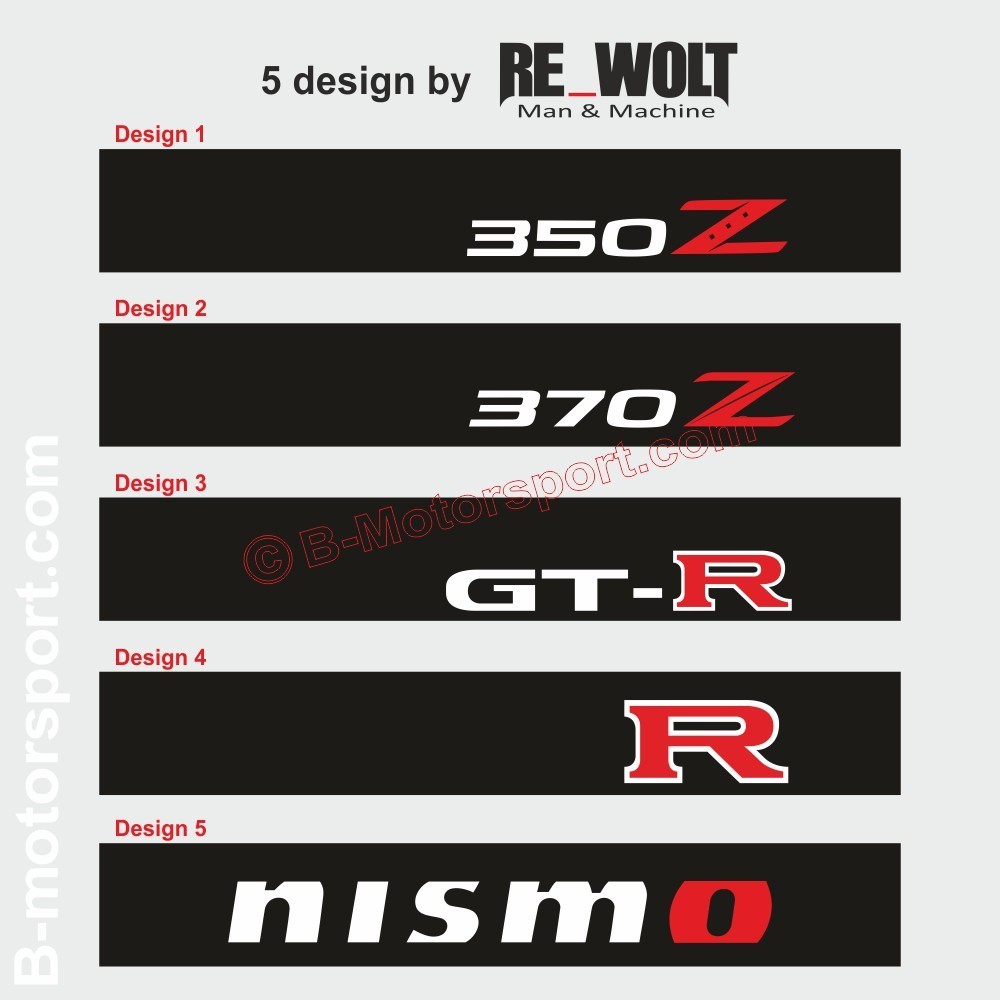 Windschutzscheibe aufkleber NISSAN 350Z 370Z GT-R NISMO