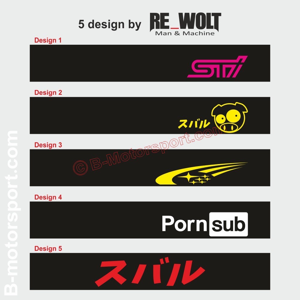 Windshield decal SUBARU STI