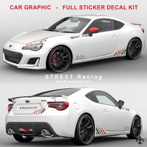 STREET RACING - Kit grafico completo per tutti i modelli SUBARU