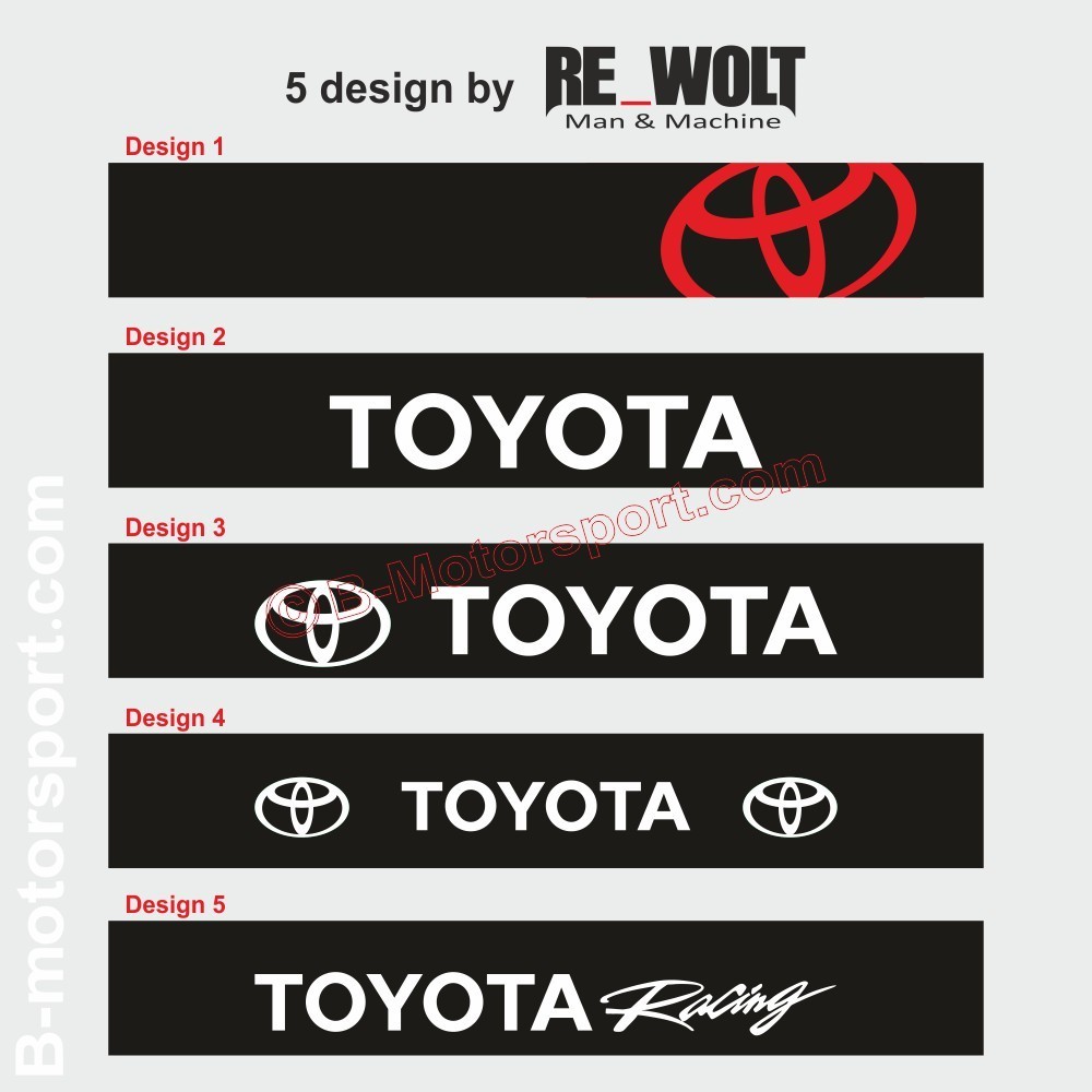 Windshield decal TOYOTA