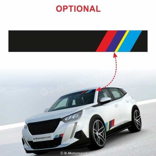 RALLYE STYLE -  Kit autocollant complet compatible toutes PEUGEOT 207 208 2008 308 3008 RCZ