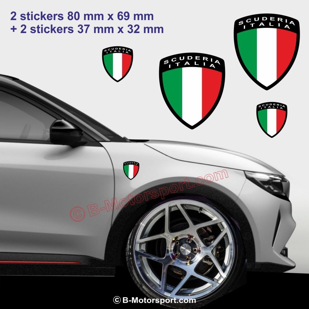 4 SCUDERIA ITALIA ALFA ROMEO sticker decal
