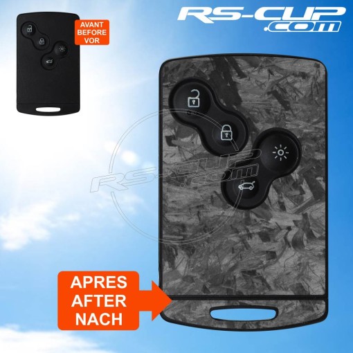 Adesivo ALPINE per Chiave 4 pulsanti look carbonio forgiato