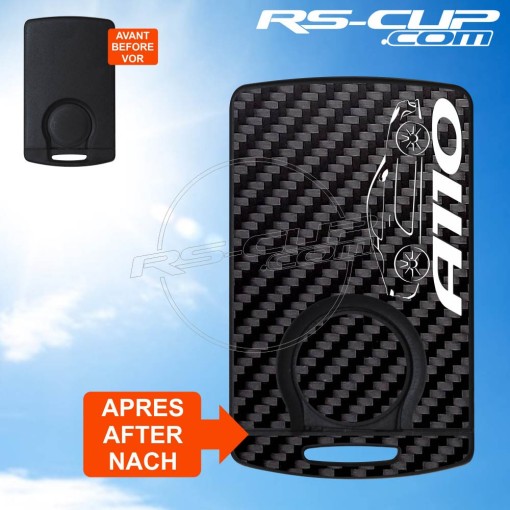 Aufkleber für 4 Tasten Schlüssel ALPINE A110 CARBON look A110S A110GT