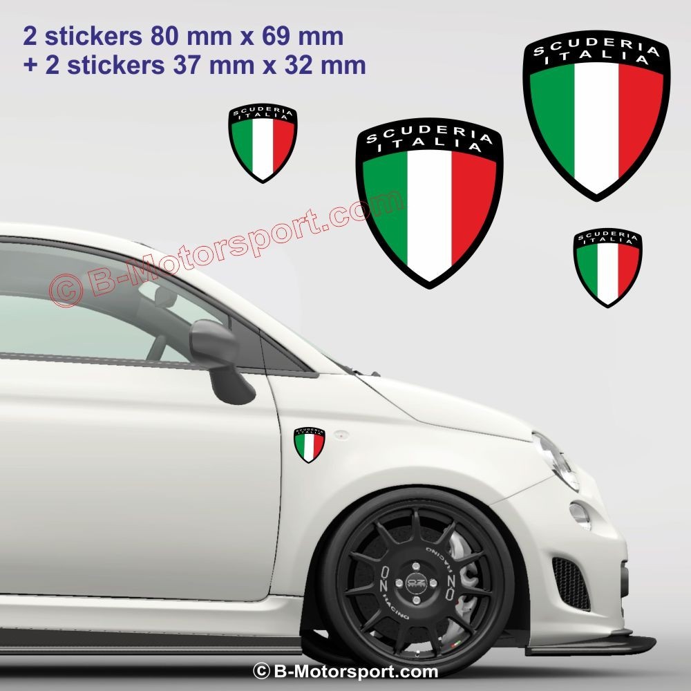 4 SCUDERIA ITALIA sticker decal for FIAT ABARTH