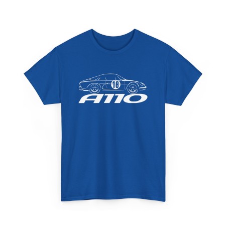 A110 Berlinette Tshirt homme avec silhouette de Alpine Renault