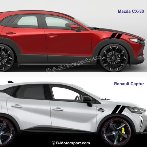 SPORT MIND SPECIAL SUV - Double-stripe adhesive kit for front fender