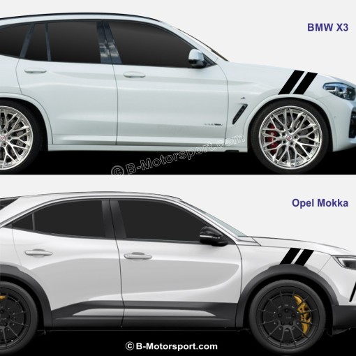 SPORT MIND SPECIAL SUV - Double-stripe adhesive kit for front fender