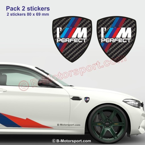 I'm PERFECT – 2 stickers for BMW enthusiasts