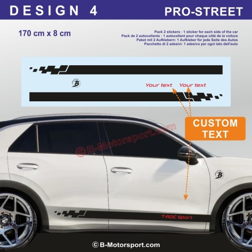 Pack autocollant Bande Sport pour SUV