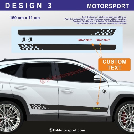 Pack autocollant Bande Sport pour SUV