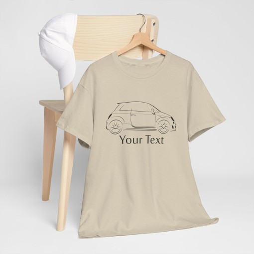 FIAT 500 ABARTH – T-Shirt mit personalisierbarem Text – Perfektes Geschenk zu Weihnachten & Geburtstag