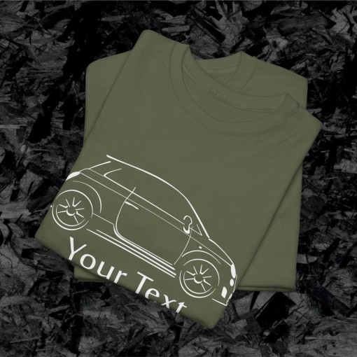 FIAT 500 ABARTH – Customizable Text T-Shirt – Perfect Gift for Christmas & Birthdays