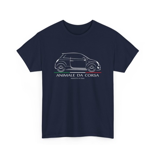 FIAT 500 ABARTH – T-Shirt ANIMALE DA CORSA – Perfektes Geschenk zu Weihnachten & Geburtstag