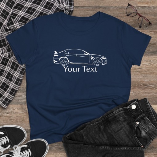 ALFA ROMEO GIULIA GTA – T-shirt da donna con testo personalizzabile – Idea regalo perfetta per Natale e Compleanni