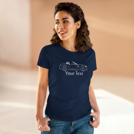 BMW Z4 e85 - T-shirt femme avec texte personnalisable - Idée cadeau pour Noël et Anniversaire